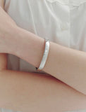 Hidden Classic Wide Silver (W) Bangle