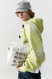 oversize studded shoulder bag