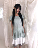 Erinit Short-Sleeve Layered One Piece