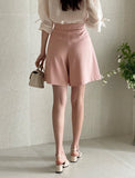 Wayling Pleated Banding Skirt Pants