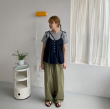 Leton Denim Sleeveless Blouse