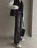 Damage hem cutting bootcut