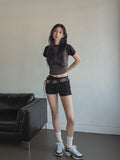 Memory Raglan Semi Crop Tee