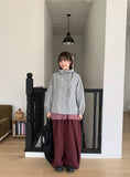 Nirubi Hood String Wind Jumper