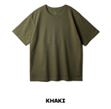 Work Basic Double Cotton Plain Short Sleeve