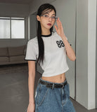 88 line crop short sleeve