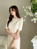 Tilli Pearl Neck Half Length Knit