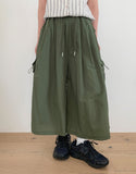 Papolo Nylon Cargo Bermuda Pants