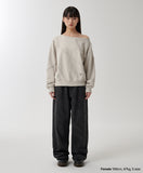 CUT OFF ONE SHOULDER SWEATSHIRT