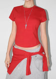 [SET] WAIST LAYERED TEE
