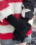 Lavin Finger Hole Knit Gloves
