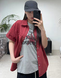 Laen Crack Star Short Sleeve Tee