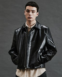 Horsehide Round Cut Single Jacket