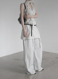 Airy Soft Scarf Sleeveless One Piece