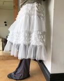 Lapue Frill Tiered Midi Skirt