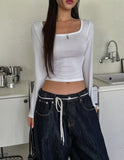 Linky Back Double Strap Square Long Sleeve