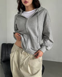 [U-BASIC] Epi Daily Loose Fit Hooded Zip-Up