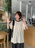 [unisex] Binnimo Pocket Ringer Over Short Sleeve Tee