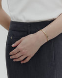[Premium Plating] Precise AB Single Cuff Bangle