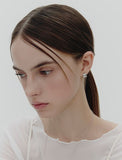Subni Flow Silver One-Touch Earrings S