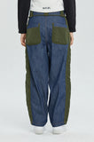 QUILTED DENIM PANTS