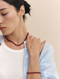 H edition BR(W) Ball Red Jade Beads Necklace
