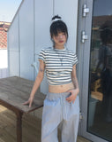 Levon loose fit striped short sleeve t-shirt