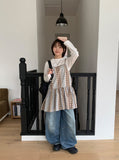 Fume Check Stripe Two Way Sleeveless Mini One Piece