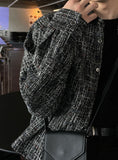 Multi tweed coloring crop jacket