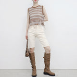 Mijeune Fringe Sleeveless Knitwear