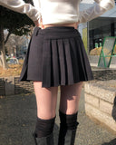 Koda Pleated Mini Wrap Skirt Pants