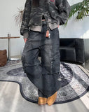 Lowell Layered Cargo Denim Pants