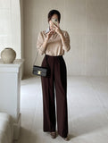 Tienti Stripe Color Matching Collar Knit
