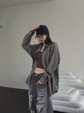 Rashid Overfit Check Shirt