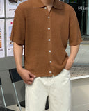 Hits Collar Knit Cardigan