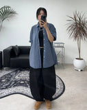 Ietan Slap Balloon Denim Pants