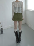 Muse Embossed See-through Lace Cardigan