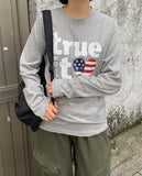 Mivens Printing Round Long Sleeve Tee