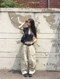 [MADE] Momin Stripe Color Matching Button Layered Slim Short Sleeve T-Shirt