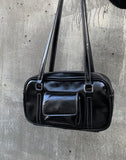 Densi Pocket Stitch Square Shoulder Bag