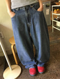 Hamir Side Button Denim Wide Pants
