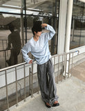 Balloon Stitch Cargo String Denim Pants