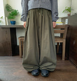 [Unisex] Cruhi Keyring Banding Balloon Wide Pants