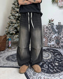 Eka Balloon Banding Denim Pants