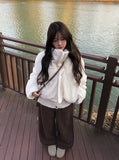 Kazin Corduroy Adjust Snap Brushed Wide Pants