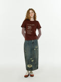 W Stripe Layered Long Sleeve