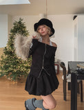 Chad Balloon Brushed Mini Skirt