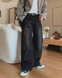 Ar Catbrush Wide Denim Pants