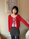 Tomiru Knit Strap Boucle Cardigan