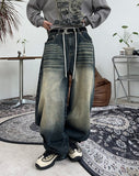 Reuben Balloon Banding Denim Pants